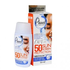 ضد آفتاب بی‌رنگ پوست چرب،جوش‌دار و مختلط SPF50 پیکسل 50ml