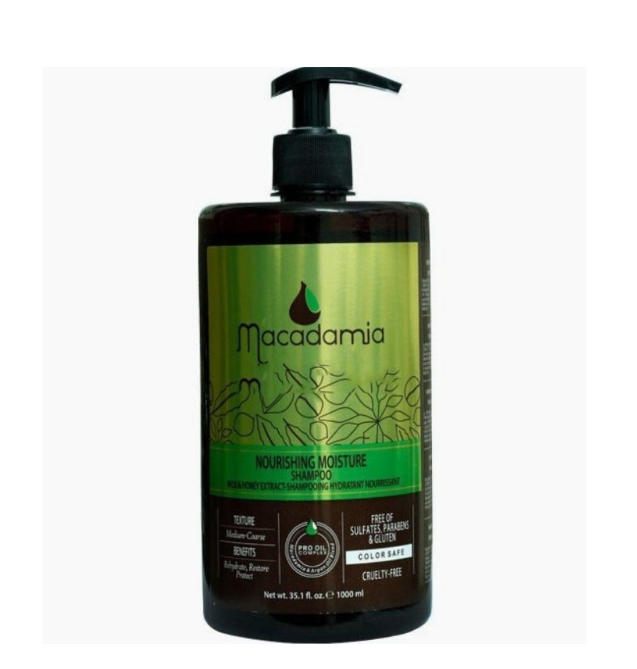 شامپو فری سولفات ماکادمیا مدل 1000ml Nourishing
