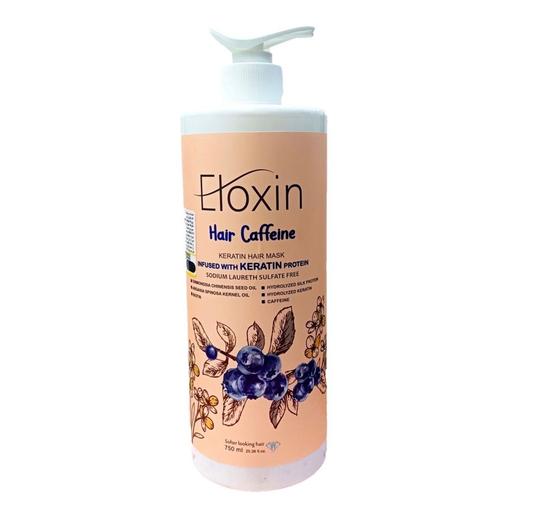 ماسک مو حاوی کراتین الوکسین مدل کافئین 400ml